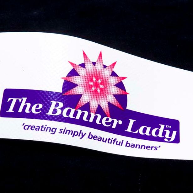 Newly printed sample banner